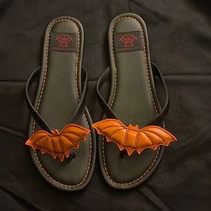 Strange Cult Orange Bat sandals 🦇
